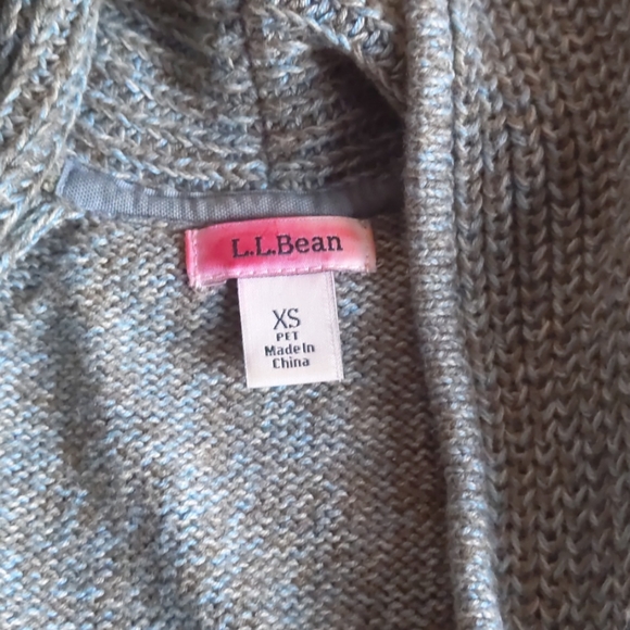 LLBean shaker-stitch open cardigan - Picture 4 of 6